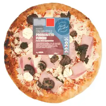 Asda ASDA Woodfired Italian Style Prosciutto Funghi Pizza with Sourdough 445g offer