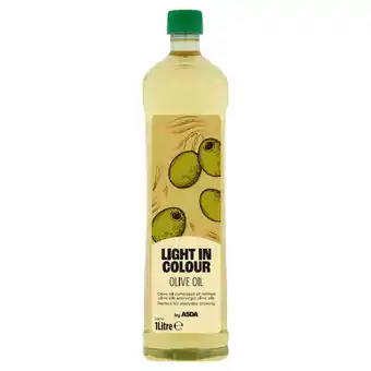 Asda ASDA Light in Colour Olive Oil 1 Litre offer