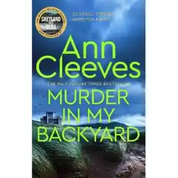 Asda Paperback Murder in My Backyard by Ann Cleeves offer