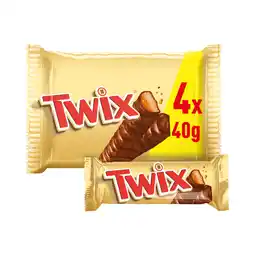 Asda Twix Caramel & Milk Chocolate Fingers Twin Biscuit Snack Bars Multipack 4 x 40g offer