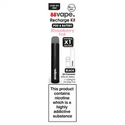 Asda 88Vape Black Strawberry Ice Recharge Kit 20mg/ml offer