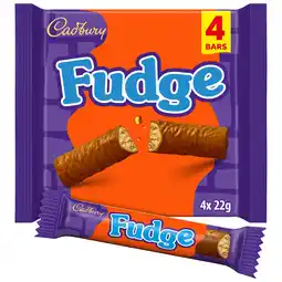Iceland Cadbury Fudge Chocolate Bar 5 Pack Multipack 110g offer