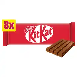 Iceland KitKat 4 Finger Milk Chocolate Biscuit Bar 8 Pack Multipack 332g offer