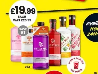 Bargain Booze Whitley Neill offer