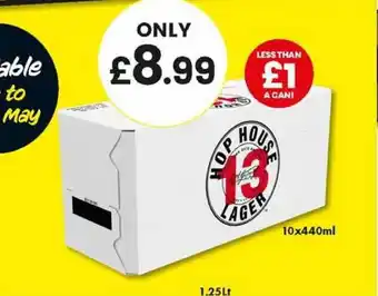 Bargain Booze Hop House 13 Lager offer