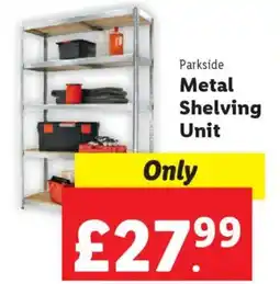 Lidl Parkside Metal Shelving Unit offer