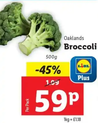 Lidl Oaklands Broccoli offer