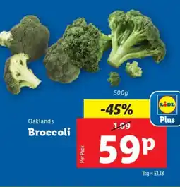 Lidl Oaklands Broccoli offer