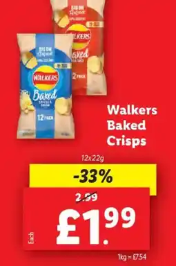 Lidl Walkers Baked Crisps offer