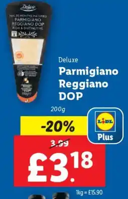 Lidl Deluxe Parmigiano Reggiano DOP offer