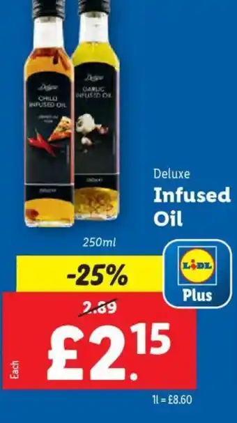 Lidl Deluxe Infused Oil offer