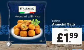 Lidl ITALIAMO Arancini Balls offer