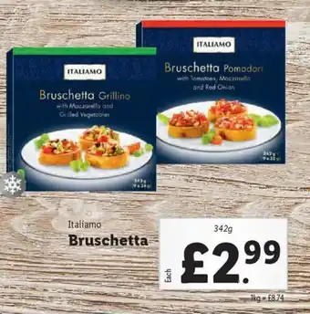 Lidl ITALIAMO Bruschetta offer