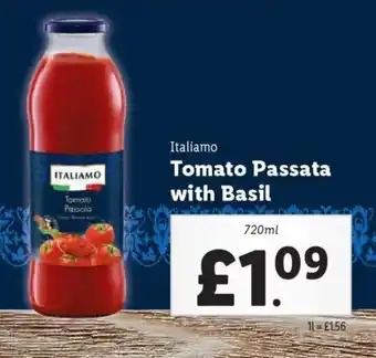 Lidl ITALIAMO Tomato Passata with Basil offer