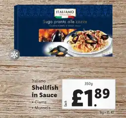 Lidl ITALIAMO Shellfish in Sauce offer