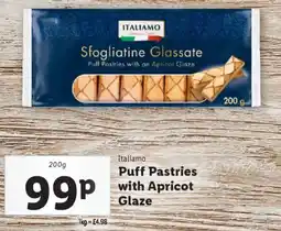 Lidl ITALIAMO Puff Pastries with Apricot Glaze offer