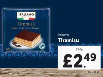 Lidl ITALIAMO Tiramisù offer