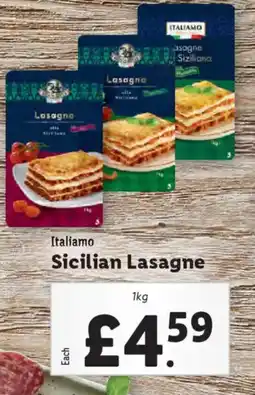 Lidl Italiamo Sicilian Lasagne offer