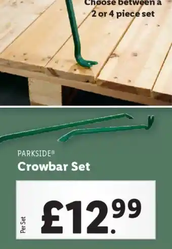 Lidl PARKSIDE Crowbar Set offer