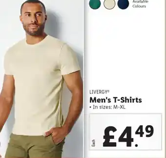 Lidl LIVERGY Men's T-Shirts offer