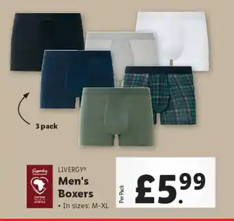 Lidl LIVERGY Men's Boxers offer