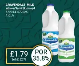 Bestway CRAVENDALE MILK Whole/Semi Skimmed offer