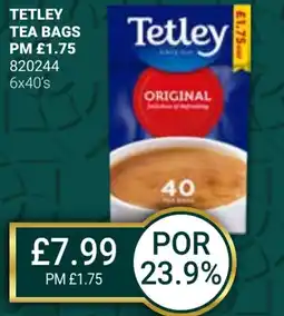 Bestway TETLEY Tea bags offer