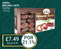 Bestway SOFRA Medjool date offer