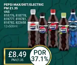 Bestway PEPSI Max/diet/electric offer