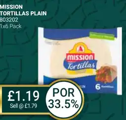 Bestway MISSION Tortillas plain offer