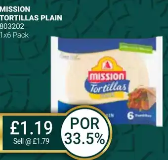 Bestway MISSION Tortillas plain offer