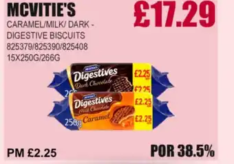 Bestway MCVITIE'S Caramel/milk/dark- digestive biscuits offer