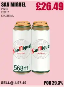 Bestway SAN MIGUEL Pints offer