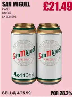 Bestway SAN MIGUEL Cans offer