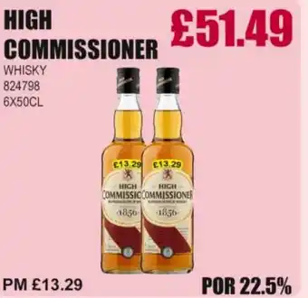 Bestway HIGH COMMISSIONER Whisky offer