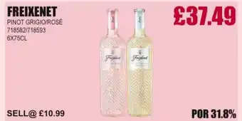 Bestway FREIXENET Pinot grigio/rosé offer