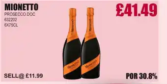 Bestway MIONETTO Prosecco DOC offer