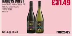 Bestway HARDYS CREST Cabernet shiraz merlot/ chard sauv blanc offer