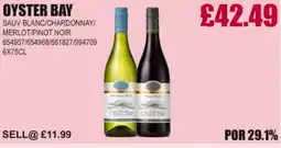 Bestway OYSTER BAY Sauv blanc/chardonnay/ merlot/pinot noir offer