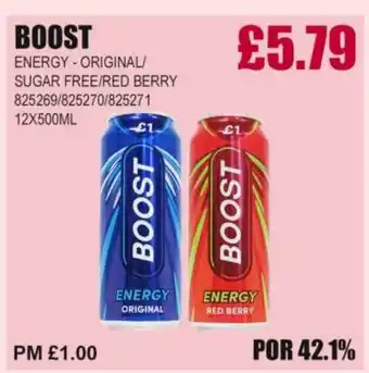 Bestway BOOST Energy original/ sugar free/red berry offer