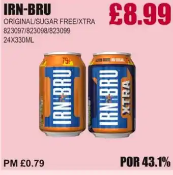 Bestway IRN-BRU Original/sugar free/xtra offer