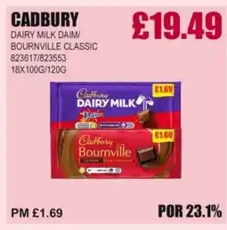 Bestway CADBURY Dairy milk daim/ bournville classic offer