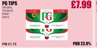 Bestway PG TIPS Original Tea Bags offer