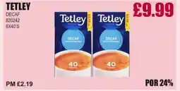 Bestway TETLEY Decaf offer