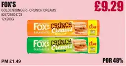 Bestway FOX'S Golden/ginger - crunch creams offer