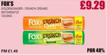 Bestway FOX'S Golden/ginger - crunch creams offer