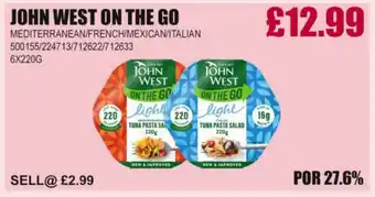 Bestway JOHN WEST ON THE GO Mediterranean/french/mexican/italian offer