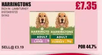 Bestway HARRINGTONS Rich in lamb/turkey offer