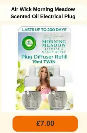 Sainsbury's Air Wick Morning Meadow Scented Oil Electrical Plug offer