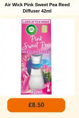 Sainsbury's Air Wick Pink Sweet Pea Reed Diffuser offer